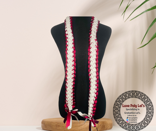 Simple Double Braided Ribbon Open Lei
