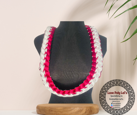 Simple Double Braided Ribbon Closed Lei