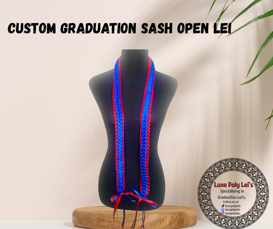Custom Graduation Sash Lei - Pick your design