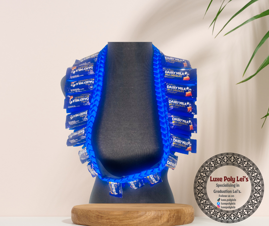 Royal Blue Cadbury - Graduation Lei