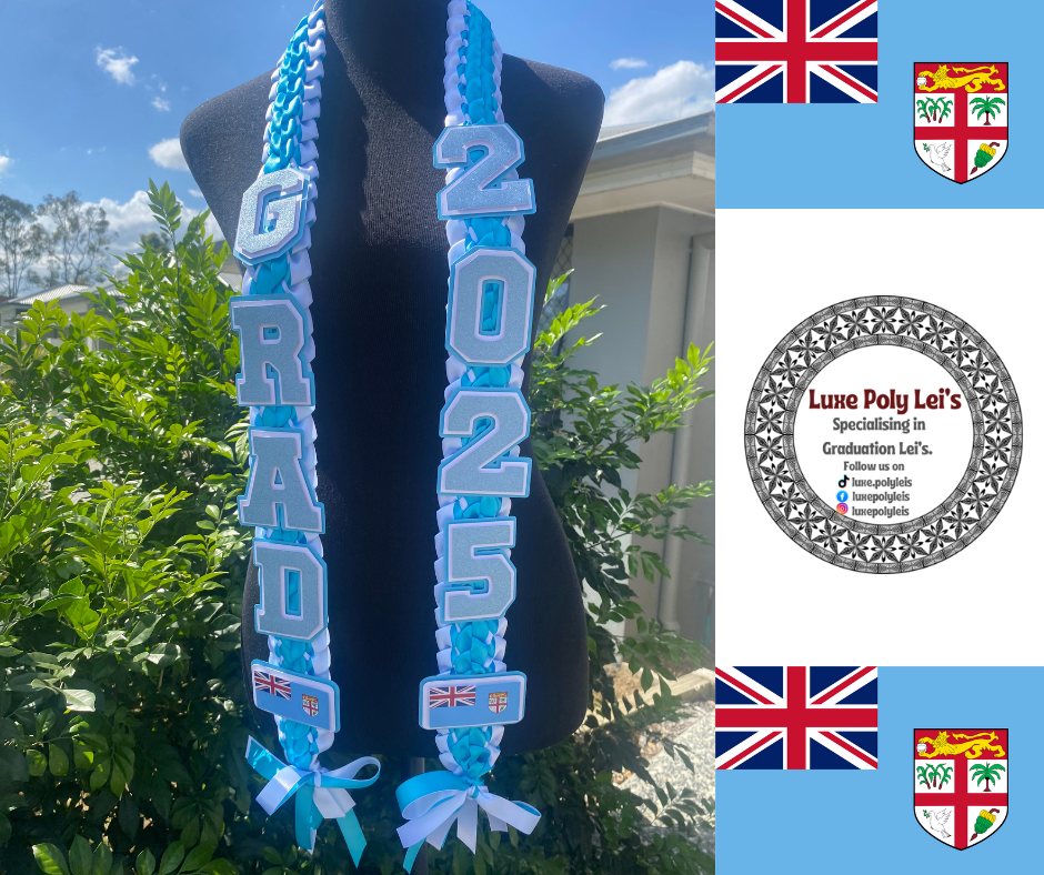 Fijian Option 2 Inspired Graduation Sash Lei