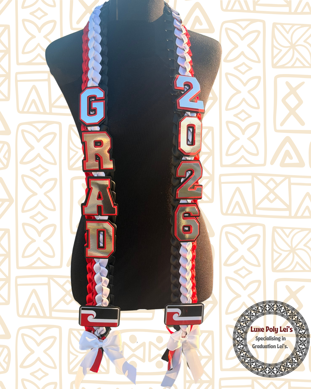 Maori Inspired Graduation Sash Lei