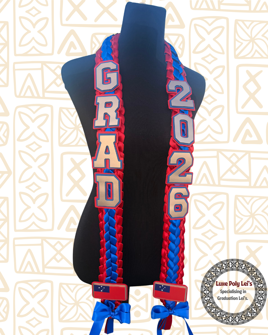 Samoan Inspired Graduation Sash Lei