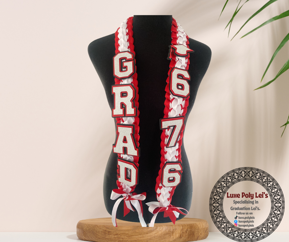 Tongan Inspired Graduation Sash Open Lei