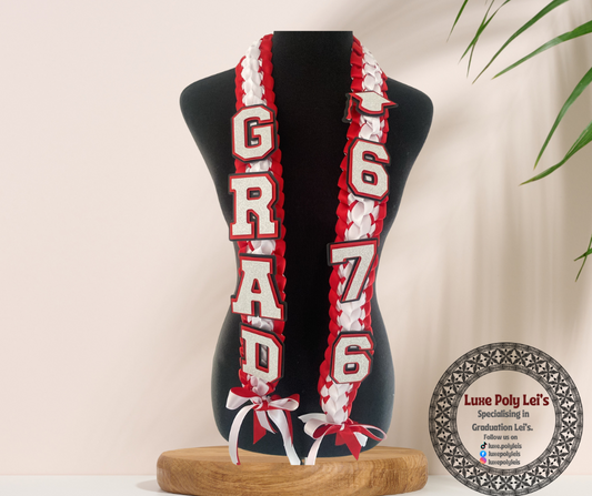 Tongan Inspired Graduation Sash Open Lei
